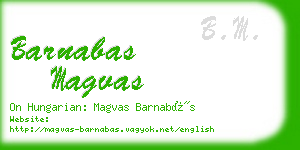 barnabas magvas business card